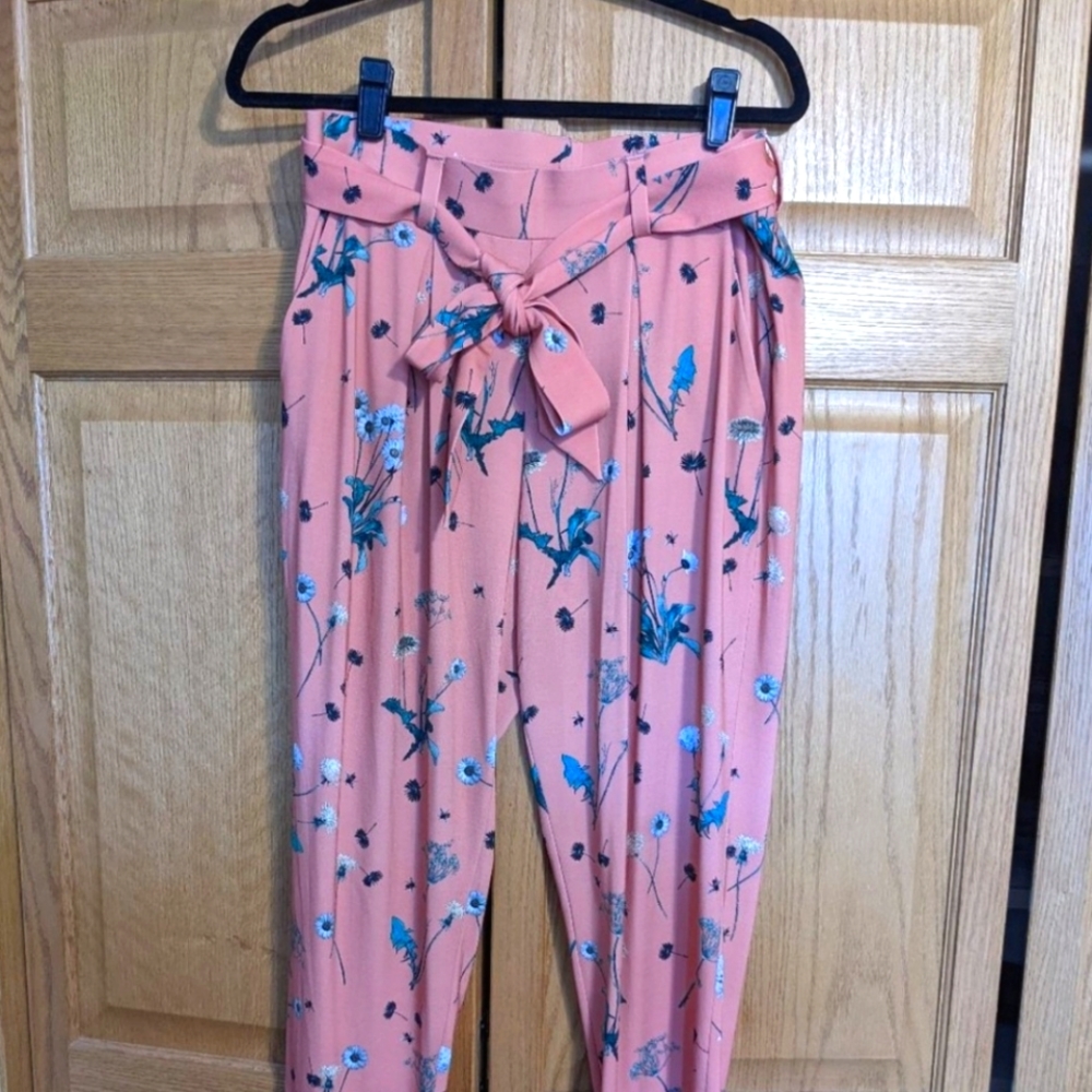Express Pink Floral Patterned Pants